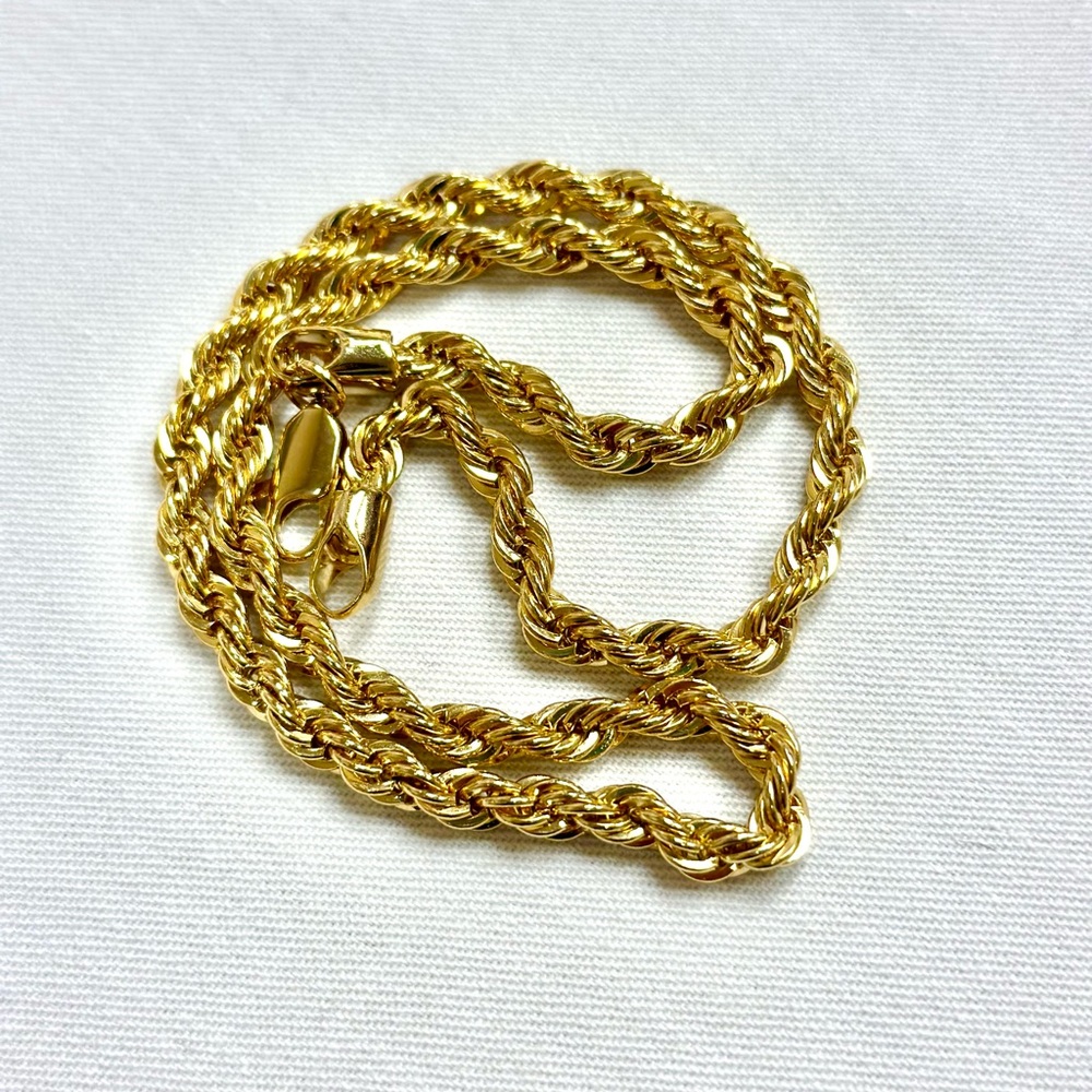 Quality Costume Gold Braided Chain 16”